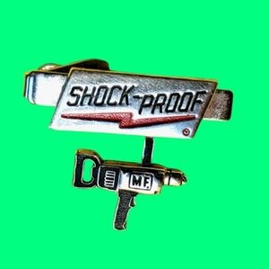 Vintage Bar Millers Falls Shock-Proof Tie Clip Hammer Drill Advertising Kinney